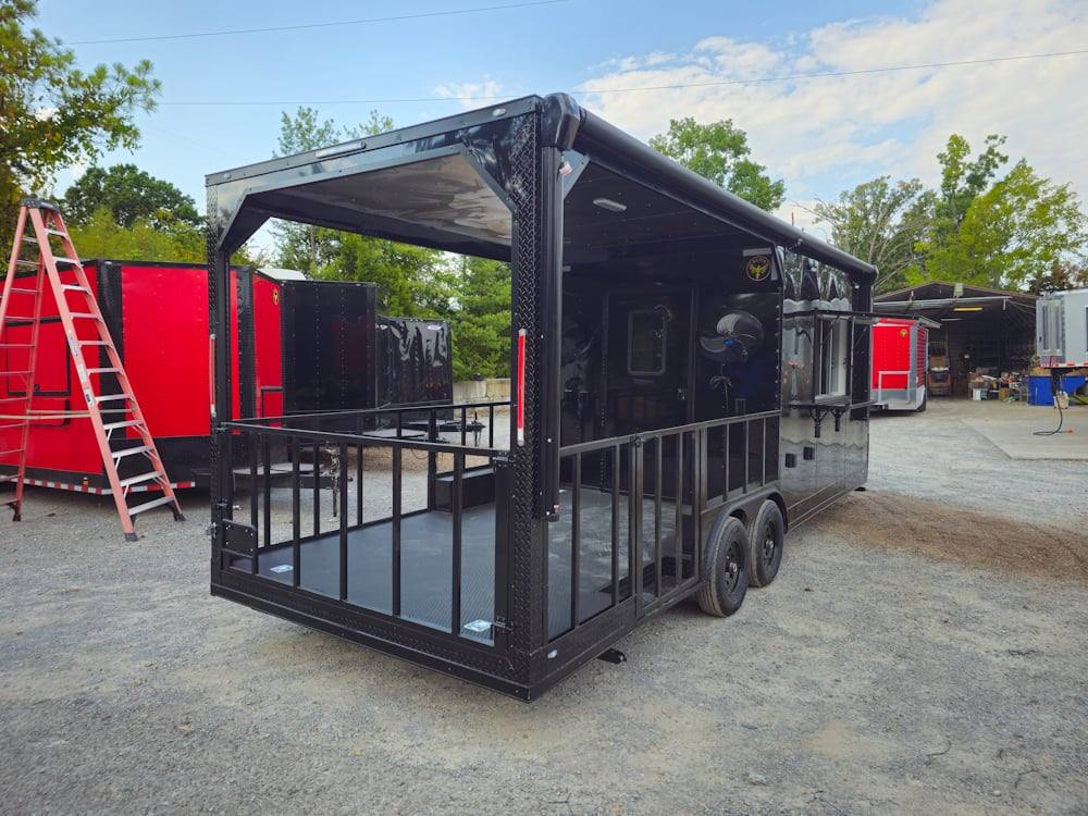 635-8.5-x-24-black-concession-trailer-kettle-corn-event-catering-11.jpg 8.5' X 24' Black Concession Trailer Kettle Corn Event Catering