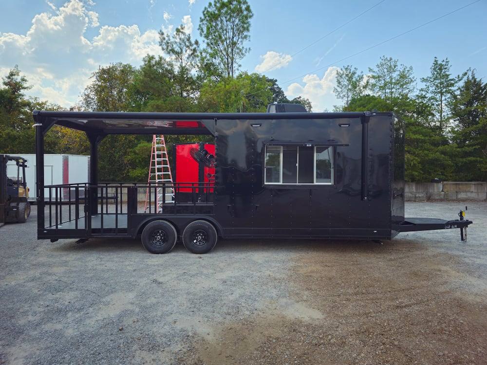 635-8.5-x-24-black-concession-trailer-kettle-corn-event-catering-12.jpg 8.5' X 24' Black Concession Trailer Kettle Corn Event Catering