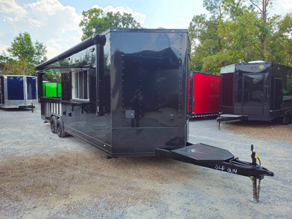 635-8.5-x-24-black-concession-trailer-kettle-corn-event-catering-13.jpg 8.5' X 24' Black Concession Trailer Kettle Corn Event Catering