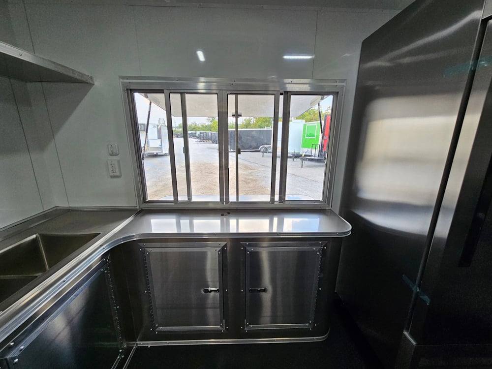 635-8.5-x-24-black-concession-trailer-kettle-corn-event-catering-20.jpg 8.5' X 24' Black Concession Trailer Kettle Corn Event Catering