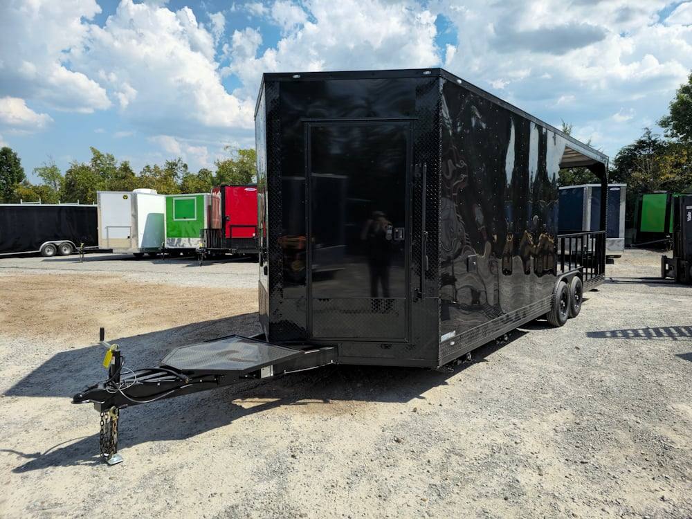 635-8.5-x-24-black-concession-trailer-kettle-corn-event-catering-4.jpg 8.5' X 24' Black Concession Trailer Kettle Corn Event Catering