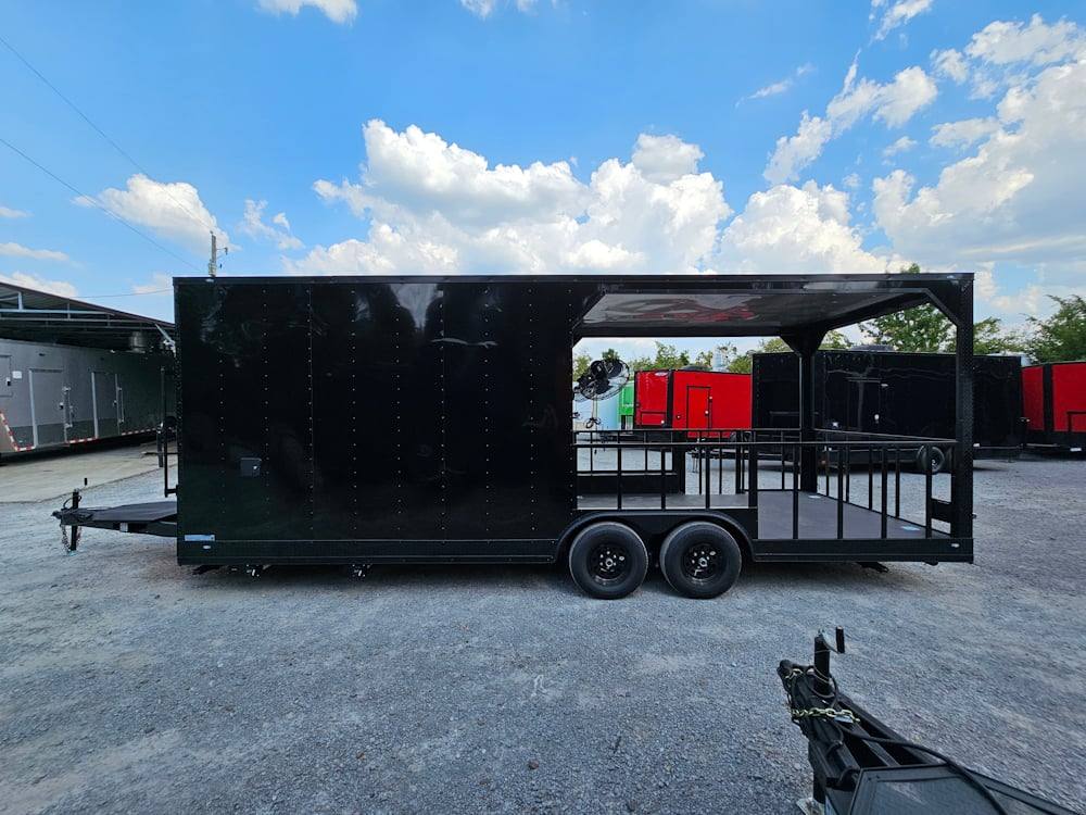 635-8.5-x-24-black-concession-trailer-kettle-corn-event-catering-5.jpg 8.5' X 24' Black Concession Trailer Kettle Corn Event Catering