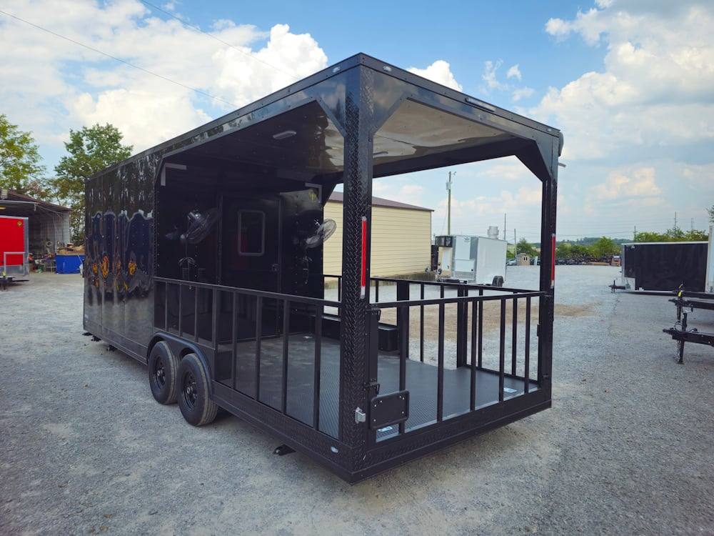 635-8.5-x-24-black-concession-trailer-kettle-corn-event-catering-6.jpg 8.5' X 24' Black Concession Trailer Kettle Corn Event Catering