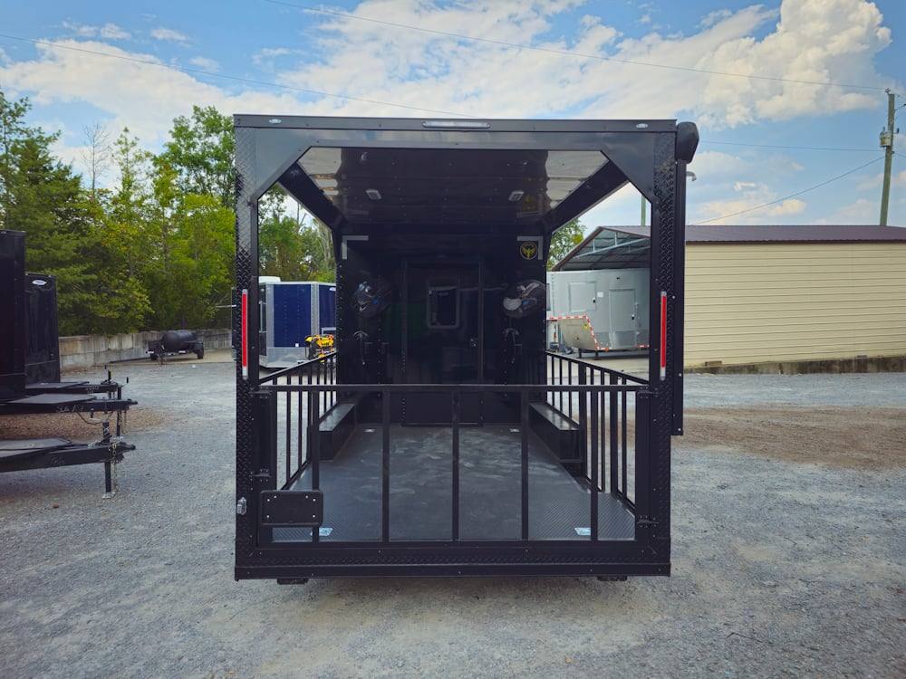 635-8.5-x-24-black-concession-trailer-kettle-corn-event-catering-7.jpg 8.5' X 24' Black Concession Trailer Kettle Corn Event Catering