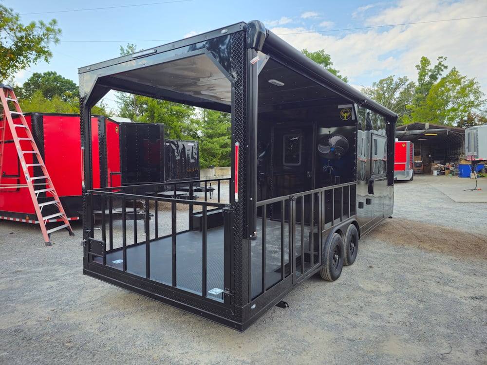 635-8.5-x-24-black-concession-trailer-kettle-corn-event-catering-8.jpg 8.5' X 24' Black Concession Trailer Kettle Corn Event Catering