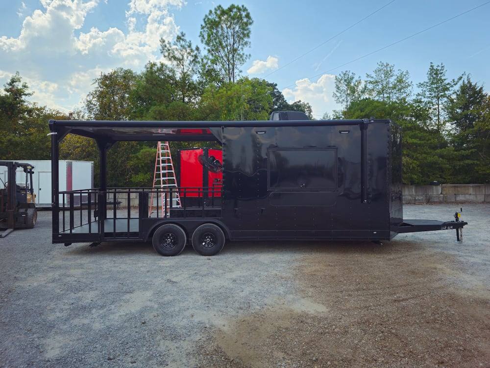635-8.5-x-24-black-concession-trailer-kettle-corn-event-catering-9.jpg 8.5' X 24' Black Concession Trailer Kettle Corn Event Catering