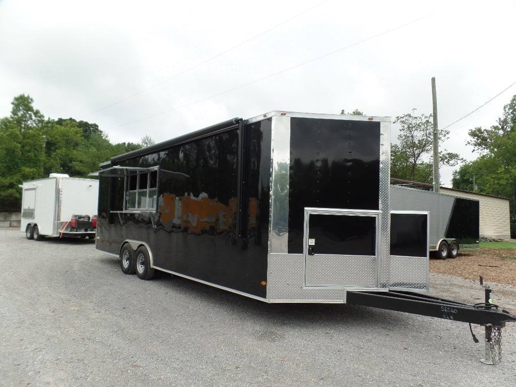 637-8.5-x-24-black-food-concession-trailer-with-appliances-14.jpg 8.5' x 24' Black Food Concession Trailer With Appliances