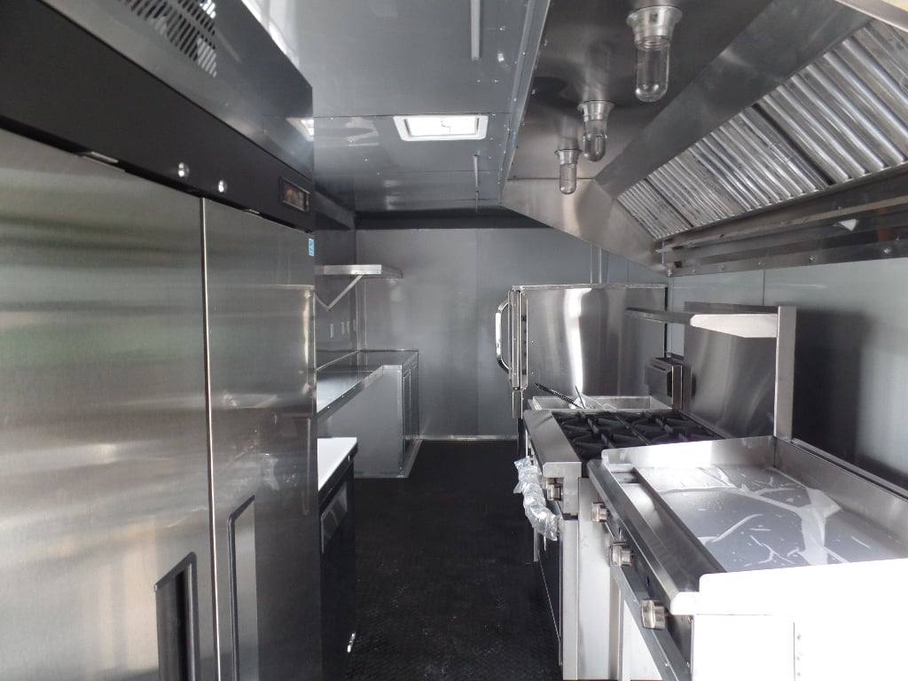 637-8.5-x-24-black-food-concession-trailer-with-appliances-5.jpg 8.5' x 24' Black Food Concession Trailer With Appliances