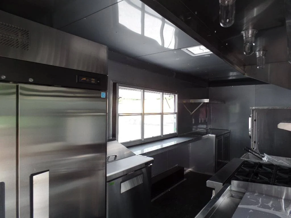 637-8.5-x-24-black-food-concession-trailer-with-appliances-8.webp 8.5' x 24' Black Food Concession Trailer With Appliances