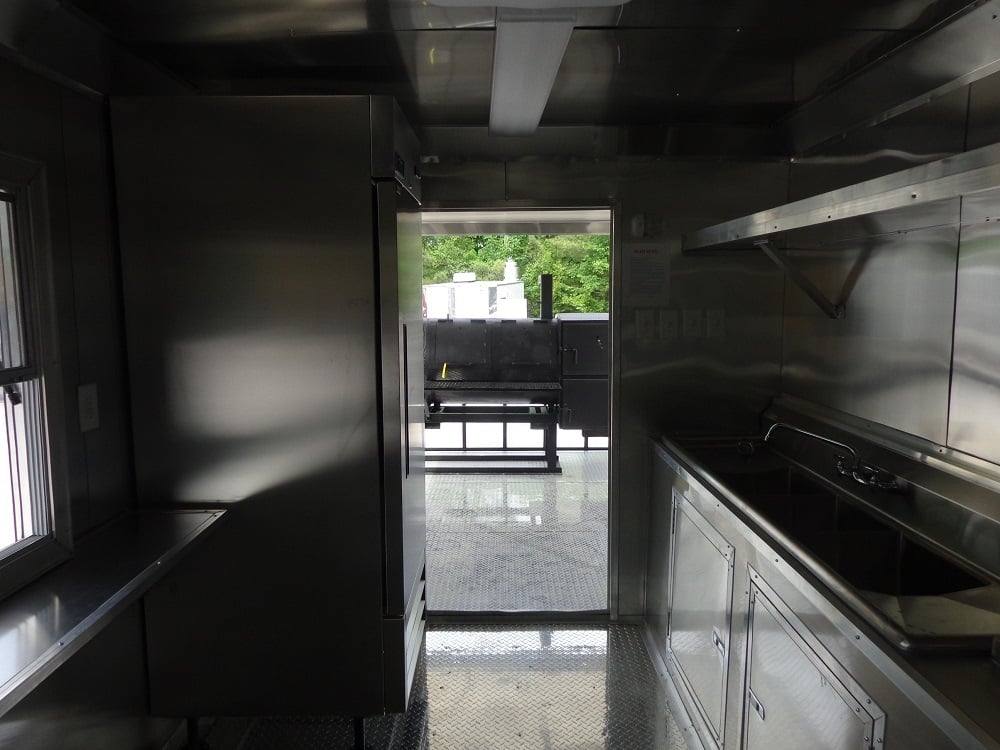 638-8.5-x-24-black-porch-bbq-concession-food-trailer-with-appliances-23.jpg 8.5' x 24' Black Porch BBQ Concession Food Trailer With Appliances