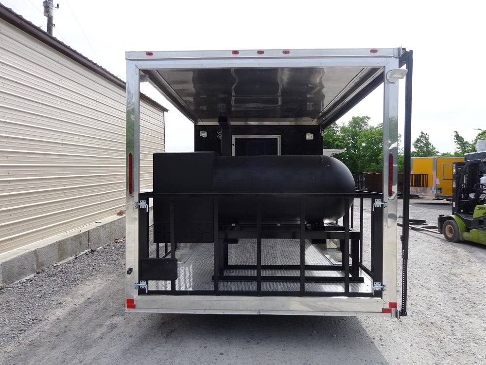 638-8.5-x-24-black-porch-bbq-concession-food-trailer-with-appliances-4.jpg 8.5' x 24' Black Porch BBQ Concession Food Trailer With Appliances