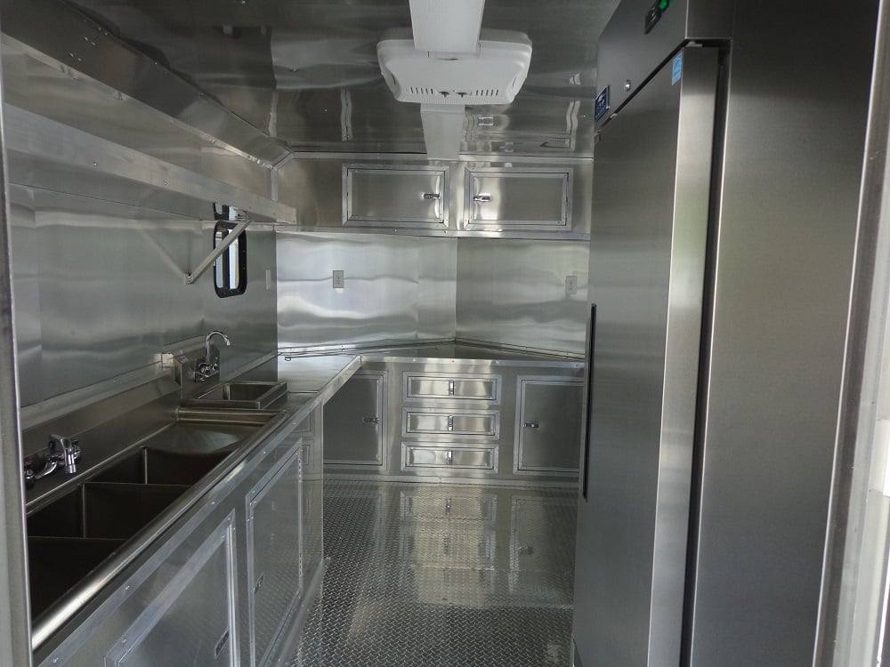 638-8.5-x-24-black-porch-bbq-concession-food-trailer-with-appliances-6.jpg 8.5' x 24' Black Porch BBQ Concession Food Trailer With Appliances