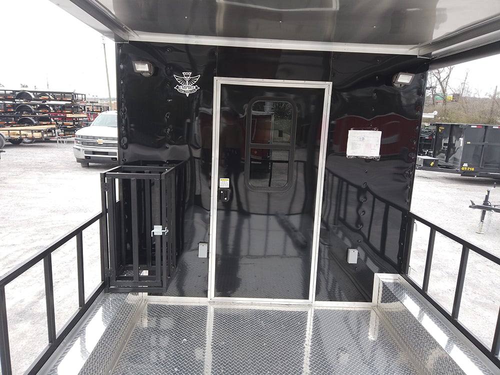 639-8.5-x-24-black-porch-style-bbq-concession-food-trailer-16.jpg 8.5' x 24' Black Porch Style BBQ Concession Food Trailer