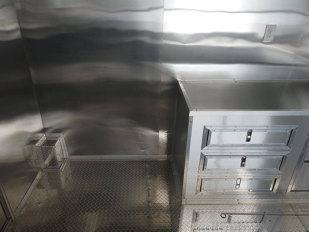 639-8.5-x-24-black-porch-style-bbq-concession-food-trailer-4.jpg 8.5' x 24' Black Porch Style BBQ Concession Food Trailer