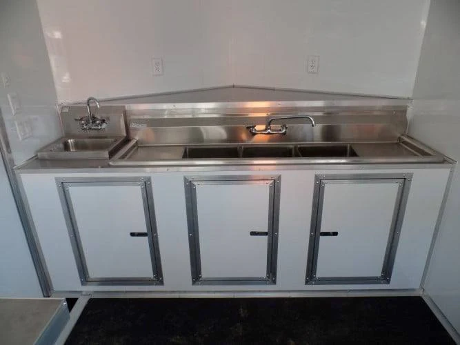 8.5' x 14' White Concession Food Trailer Event Catering