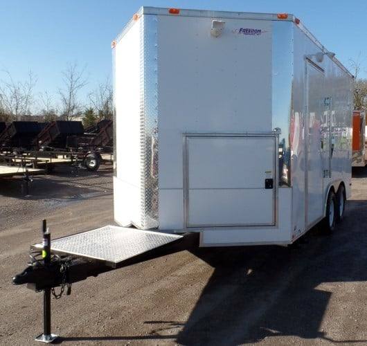 8.5' x 14' White Concession Food Trailer Event Catering