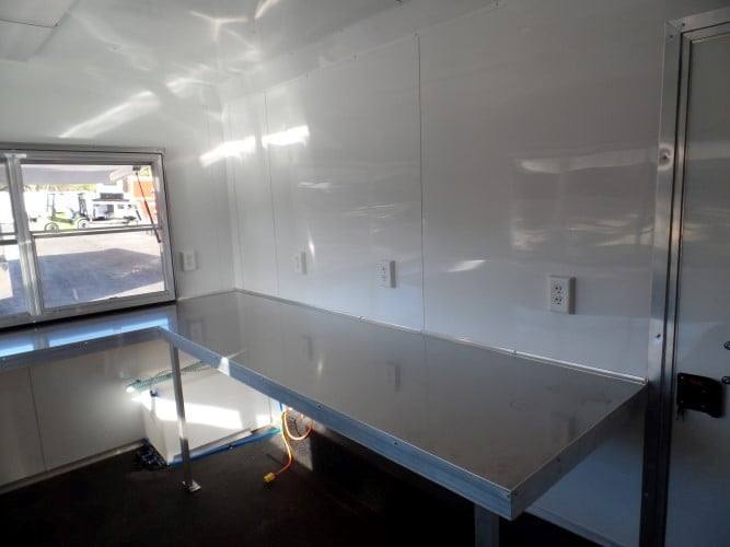 8.5' x 14' White Concession Food Trailer Event Catering