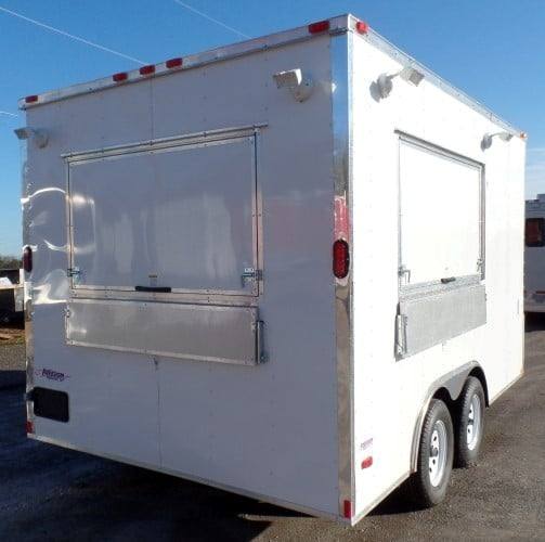 8.5' x 14' White Concession Food Trailer Event Catering
