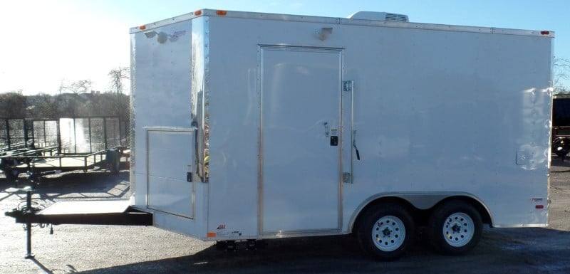 8.5' x 14' White Concession Food Trailer Event Catering