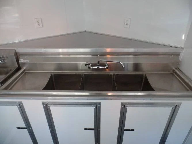 8.5' x 14' White Concession Food Trailer Event Catering