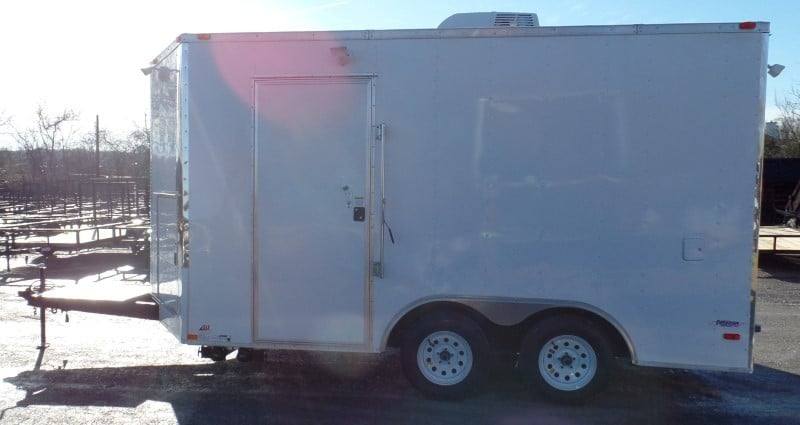 8.5' x 14' White Concession Food Trailer Event Catering