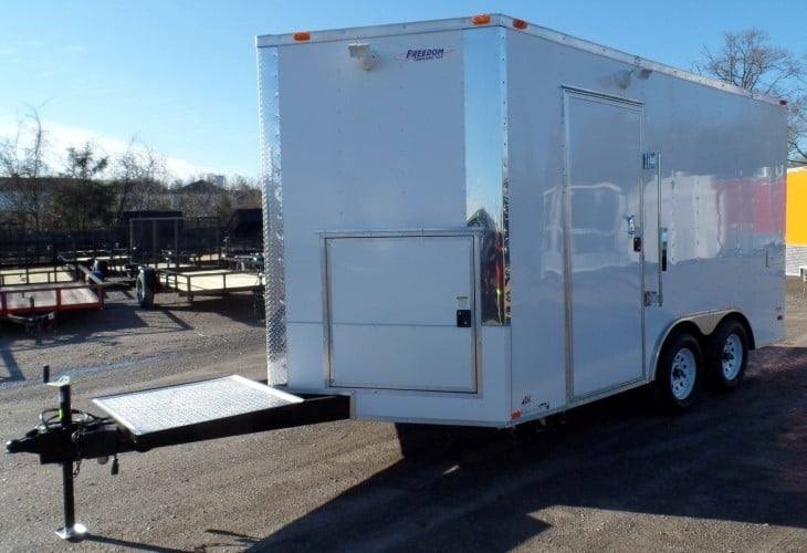 8.5' x 14' White Concession Food Trailer Event Catering