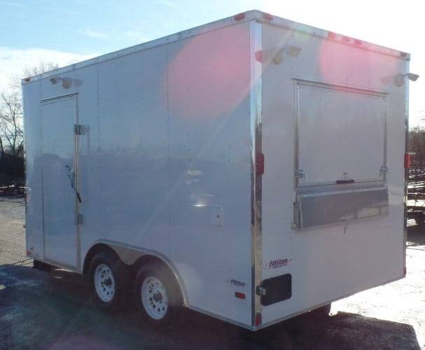 8.5' x 14' White Concession Food Trailer Event Catering