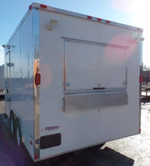 8.5' x 14' White Concession Food Trailer Event Catering