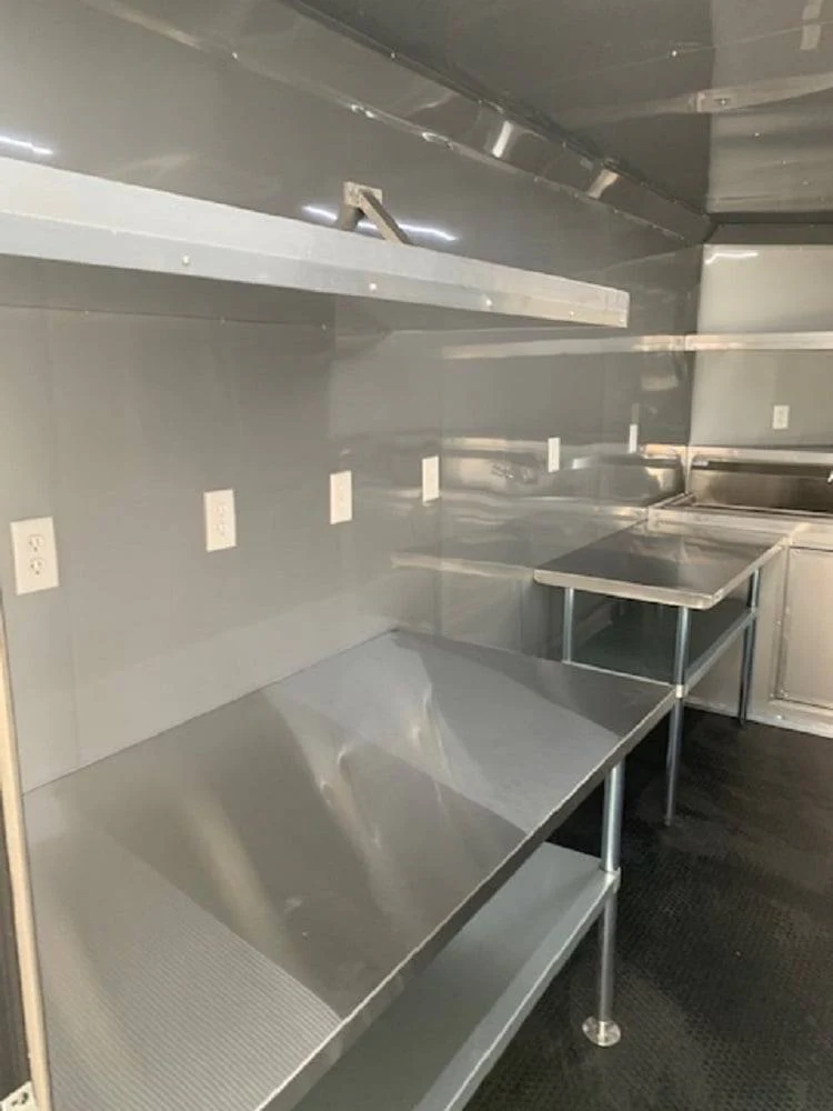640-8.5-x-24-black-porch-style-bbq-concession-food-trailer-6.webp 8.5' x 24' Black Porch Style BBQ Concession Food Trailer