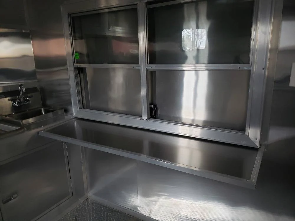 641-8.5-x-24-black-porch-style-bbq-vending-food-trailer-with-appliances-8.webp 8.5' x 24' Black Porch Style BBQ Vending Food Trailer with Appliances