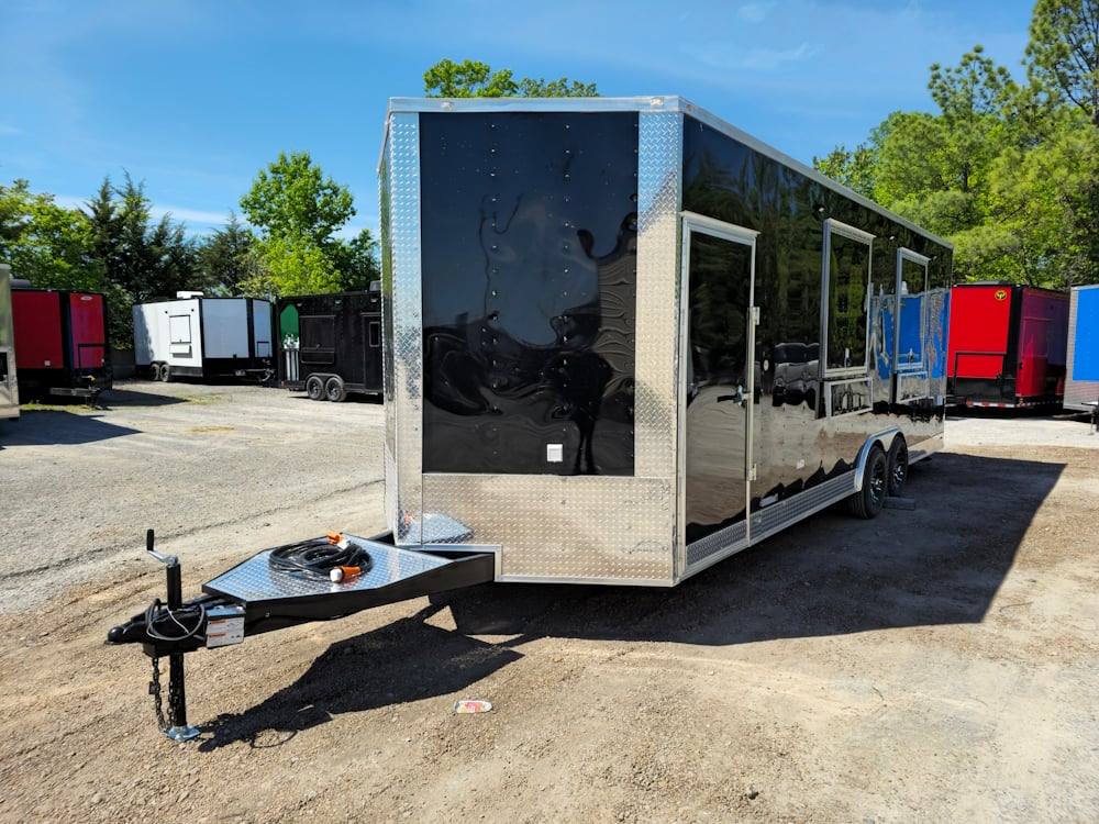 642-8.5-x-24-black-stage-and-marketing-show-trailer-3.jpg 8.5' X 24' Black Stage and Marketing Show Trailer