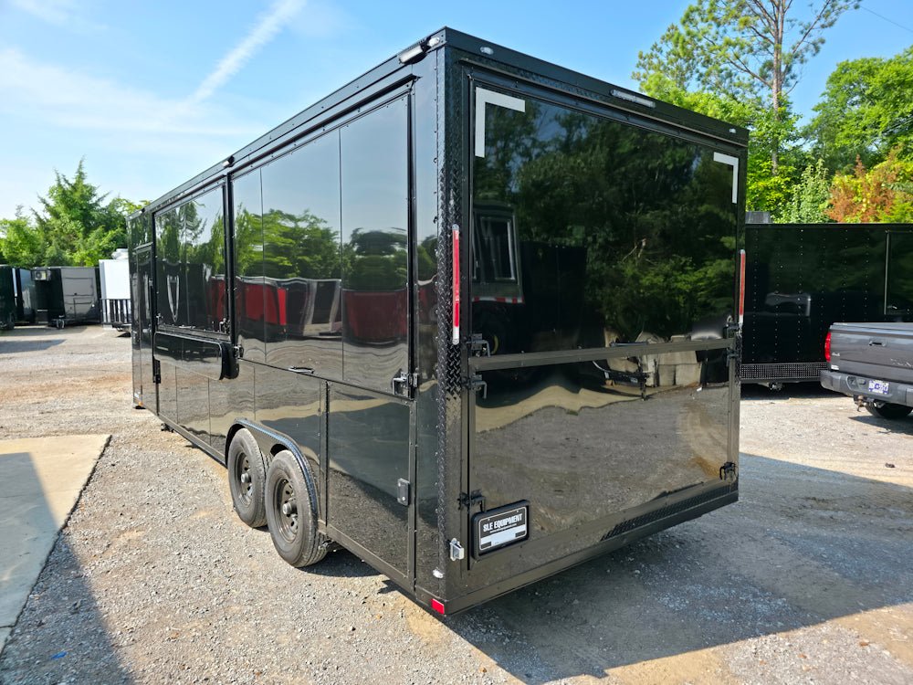 643-8.5-x-24-black-w-blackout-concession-trailer-event-vending-11.jpg 8.5' X 24' Black W/ Blackout Concession Trailer Event Vending