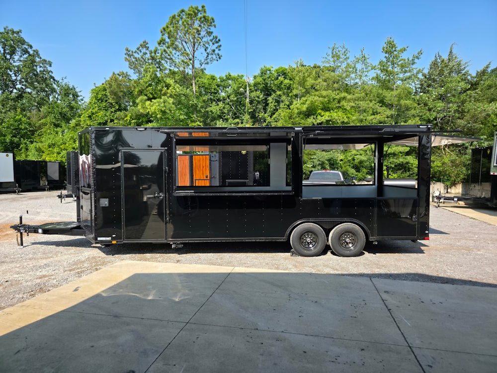 643-8.5-x-24-black-w-blackout-concession-trailer-event-vending-17.jpg 8.5' X 24' Black W/ Blackout Concession Trailer Event Vending