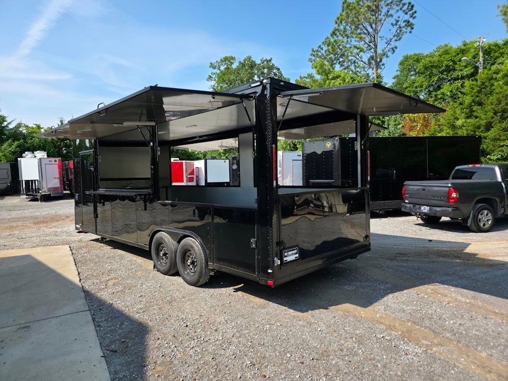 643-8.5-x-24-black-w-blackout-concession-trailer-event-vending-18.jpg 8.5' X 24' Black W/ Blackout Concession Trailer Event Vending