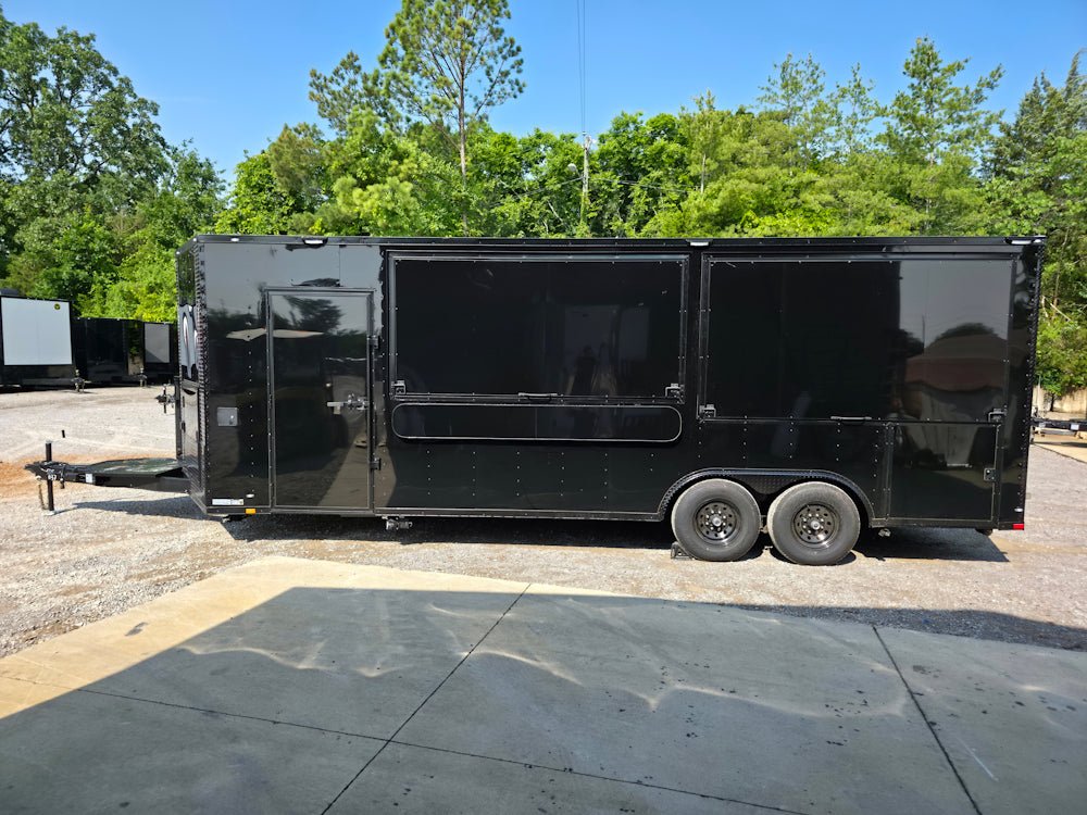 643-8.5-x-24-black-w-blackout-concession-trailer-event-vending-9.jpg 8.5' X 24' Black W/ Blackout Concession Trailer Event Vending
