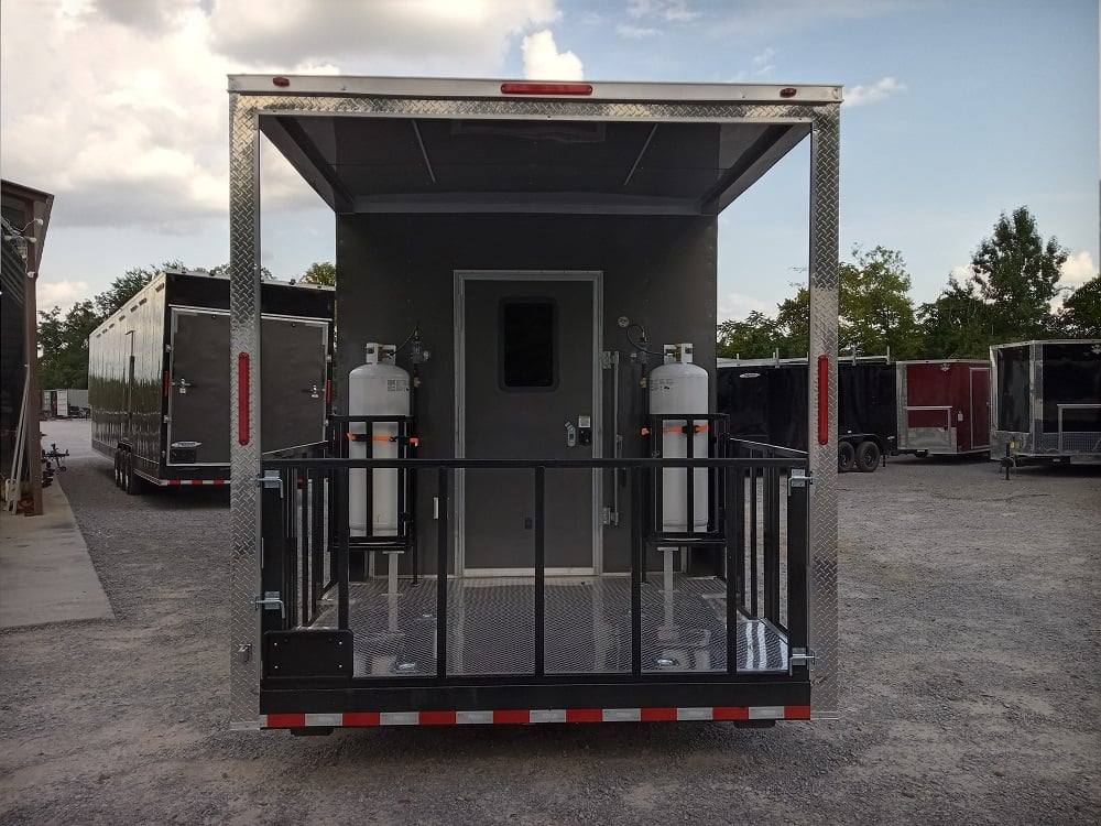 649-8.5-x-24-charcoal-gray-bbq-concession-food-trailer-12.jpg 8.5' x 24' Charcoal Gray BBQ Concession Food Trailer
