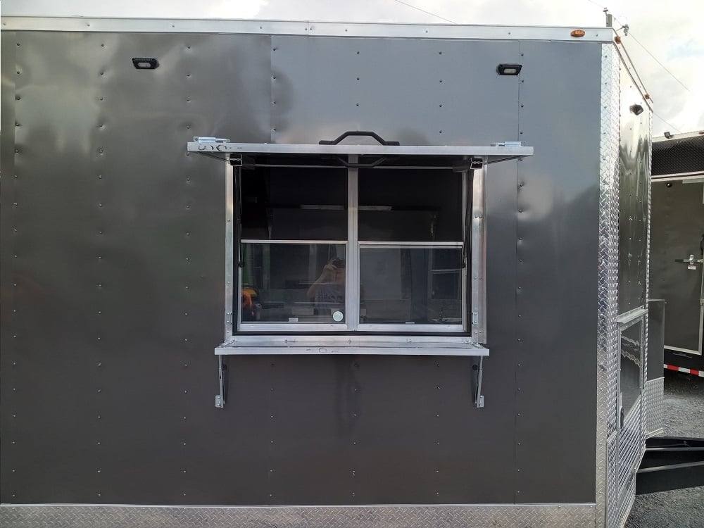 649-8.5-x-24-charcoal-gray-bbq-concession-food-trailer-19.jpg 8.5' x 24' Charcoal Gray BBQ Concession Food Trailer
