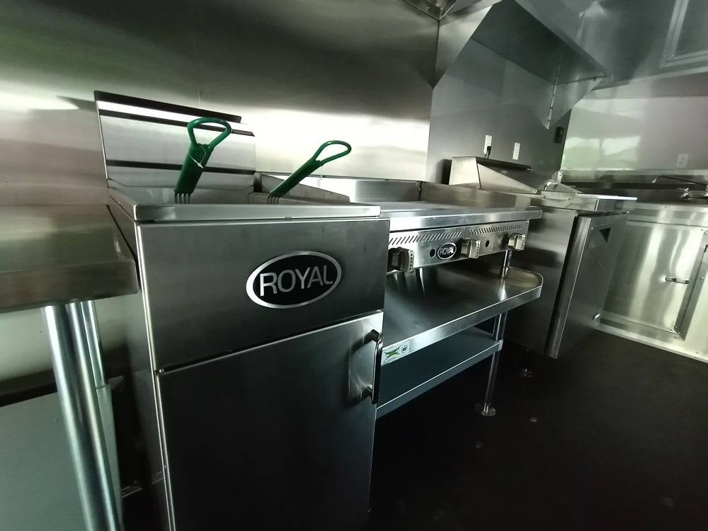 649-8.5-x-24-charcoal-gray-bbq-concession-food-trailer-29.jpg 8.5' x 24' Charcoal Gray BBQ Concession Food Trailer