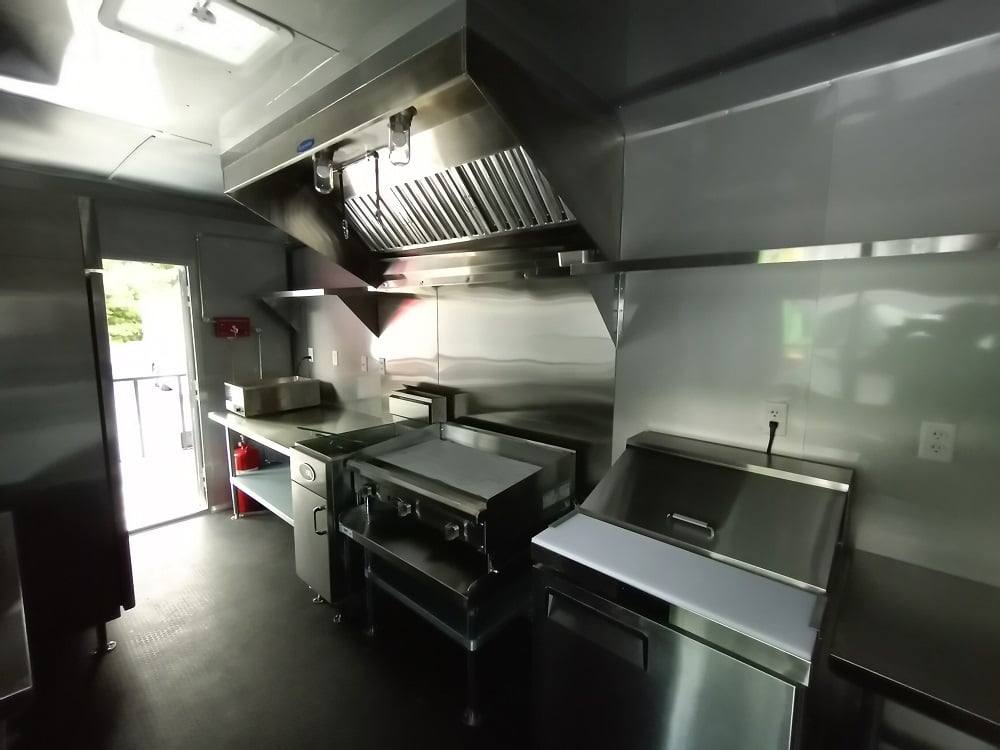 649-8.5-x-24-charcoal-gray-bbq-concession-food-trailer-32.jpg 8.5' x 24' Charcoal Gray BBQ Concession Food Trailer