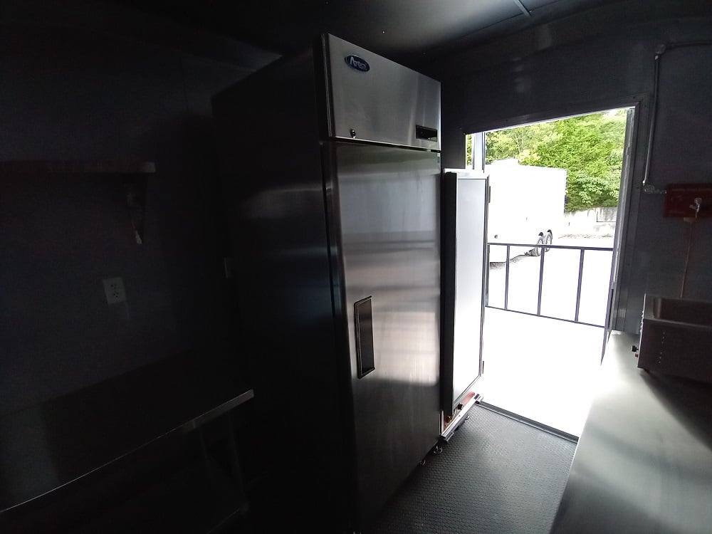 649-8.5-x-24-charcoal-gray-bbq-concession-food-trailer-36.jpg 8.5' x 24' Charcoal Gray BBQ Concession Food Trailer