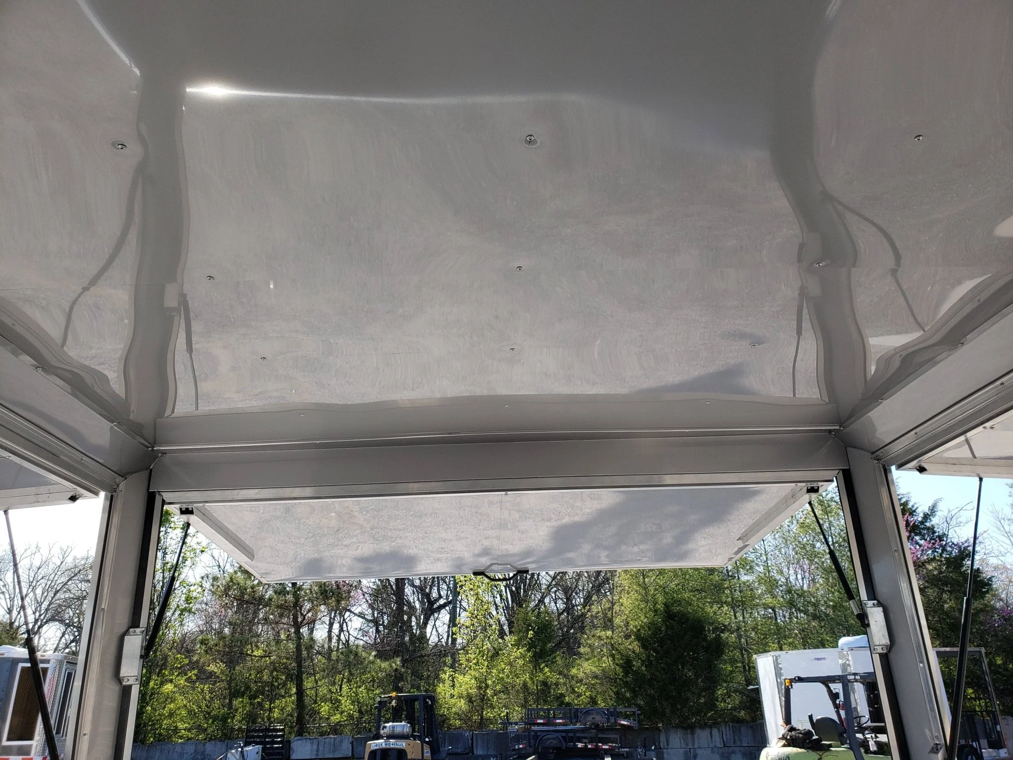 650-8.5-x-24-charcoal-gray-bbq-porch-concession-trailer-with-restroom-18.webp 8.5' x 24' Charcoal Gray BBQ Porch Concession Trailer with Restroom