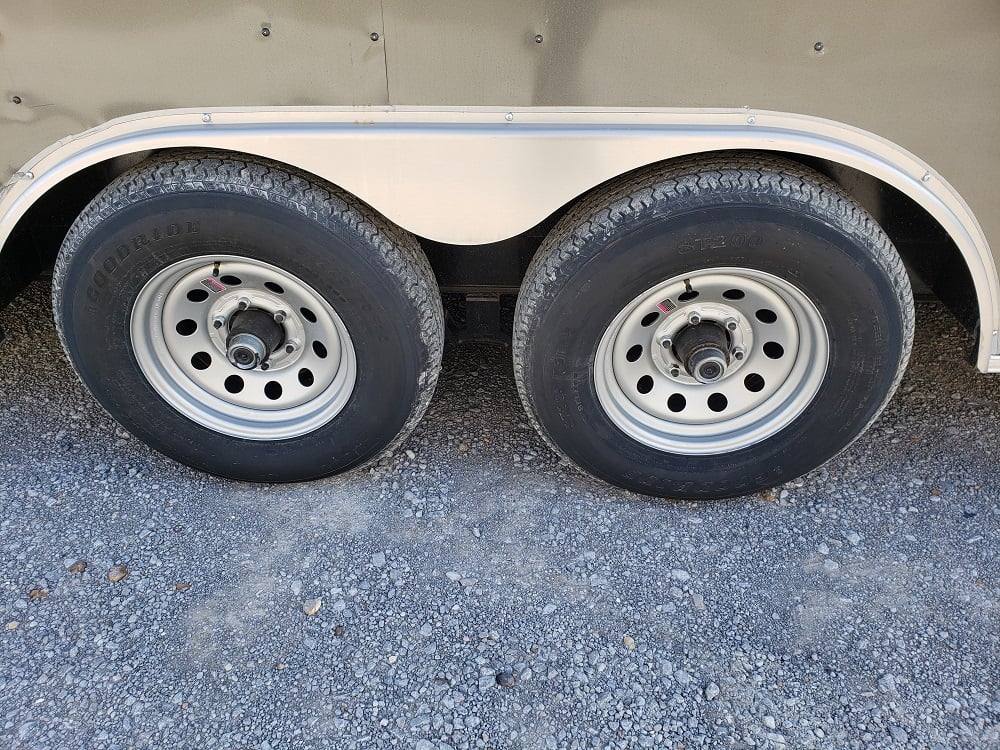 650-8.5-x-24-charcoal-gray-bbq-porch-concession-trailer-with-restroom-5.jpg 8.5' x 24' Charcoal Gray BBQ Porch Concession Trailer with Restroom