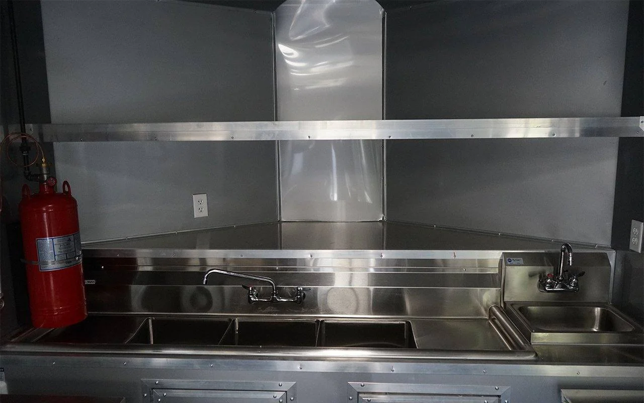 651-8.5-x-24-charcoal-gray-bbq-vending-porch-style-concession-trailer-18.webp 8.5' x 24' Charcoal Gray BBQ Vending Porch Style Concession Trailer