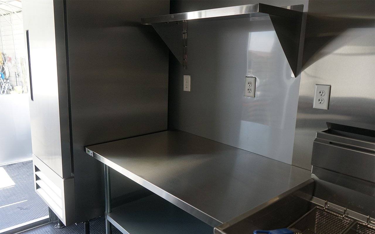 651-8.5-x-24-charcoal-gray-bbq-vending-porch-style-concession-trailer-22.jpg 8.5' x 24' Charcoal Gray BBQ Vending Porch Style Concession Trailer