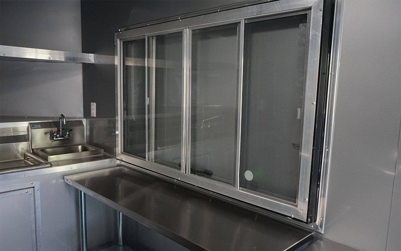651-8.5-x-24-charcoal-gray-bbq-vending-porch-style-concession-trailer-25.jpg 8.5' x 24' Charcoal Gray BBQ Vending Porch Style Concession Trailer
