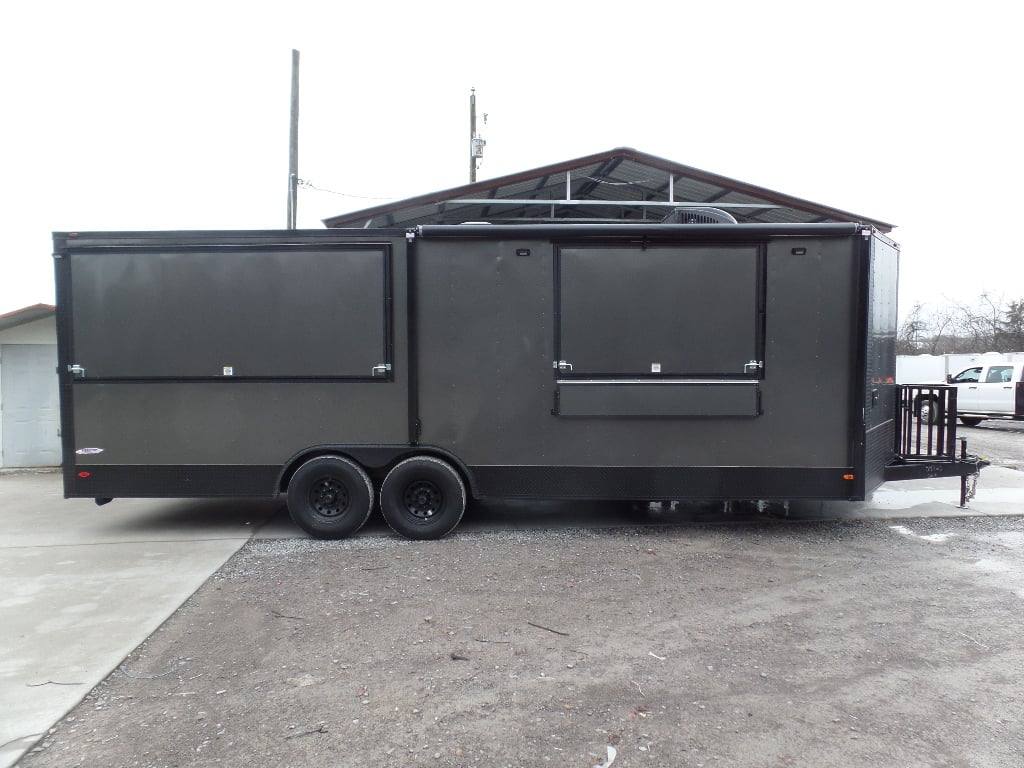 652-8.5-x-24-charcoal-grey-concession-bbq-porch-food-trailer-19.jpg 8.5' x 24' Charcoal Grey Concession BBQ Porch Food Trailer