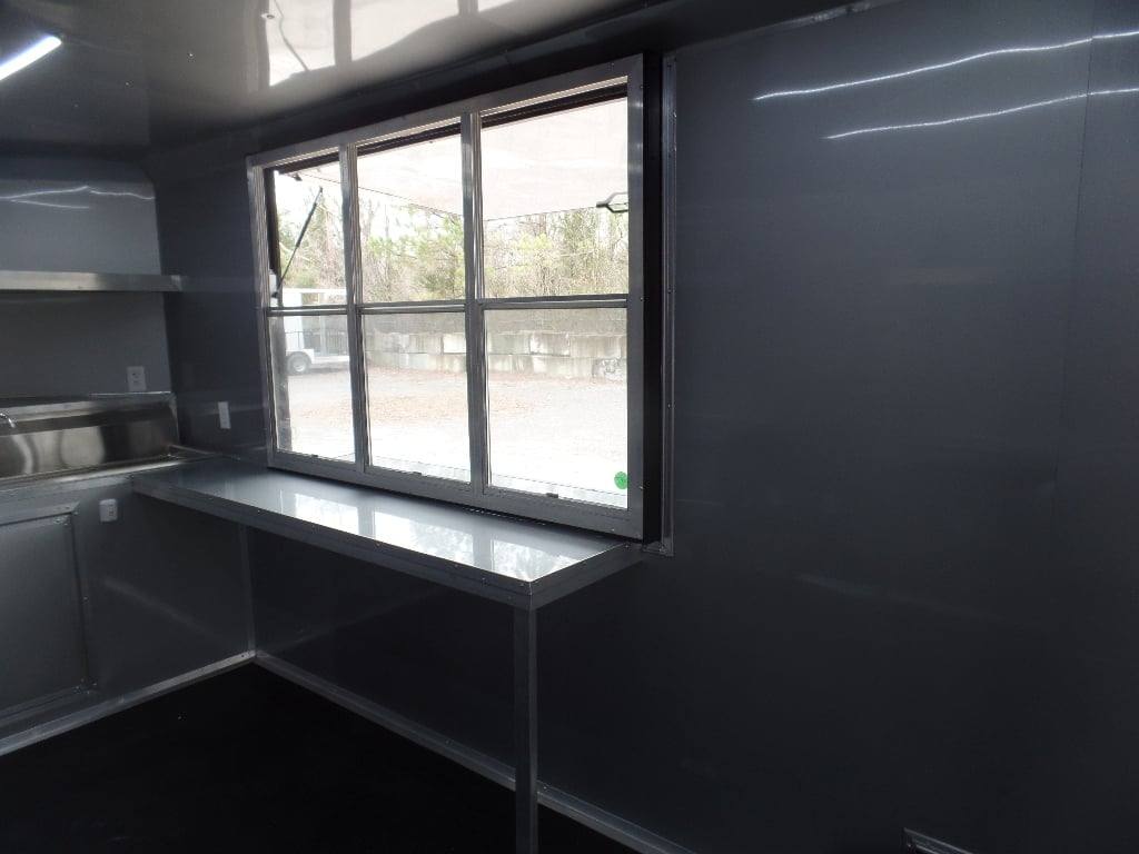 652-8.5-x-24-charcoal-grey-concession-bbq-porch-food-trailer-26.jpg 8.5' x 24' Charcoal Grey Concession BBQ Porch Food Trailer
