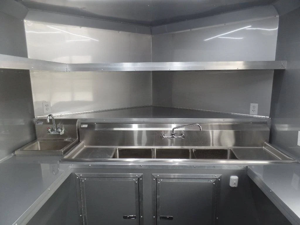 652-8.5-x-24-charcoal-grey-concession-bbq-porch-food-trailer-5.webp 8.5' x 24' Charcoal Grey Concession BBQ Porch Food Trailer