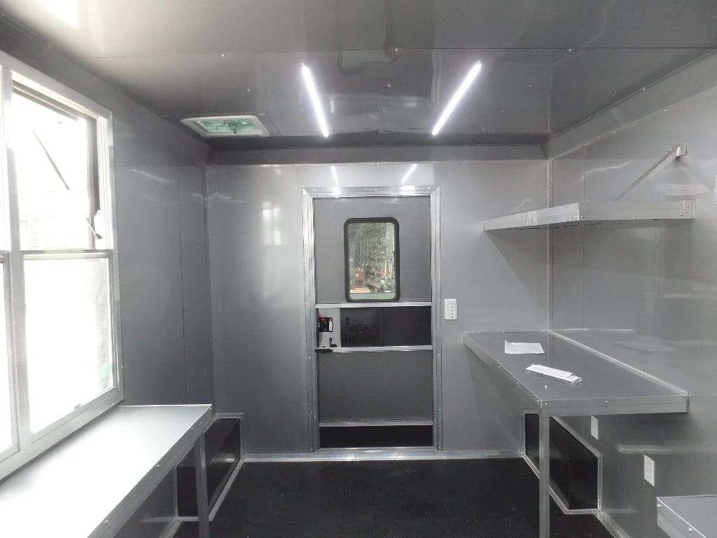 652-8.5-x-24-charcoal-grey-concession-bbq-porch-food-trailer-9.webp 8.5' x 24' Charcoal Grey Concession BBQ Porch Food Trailer