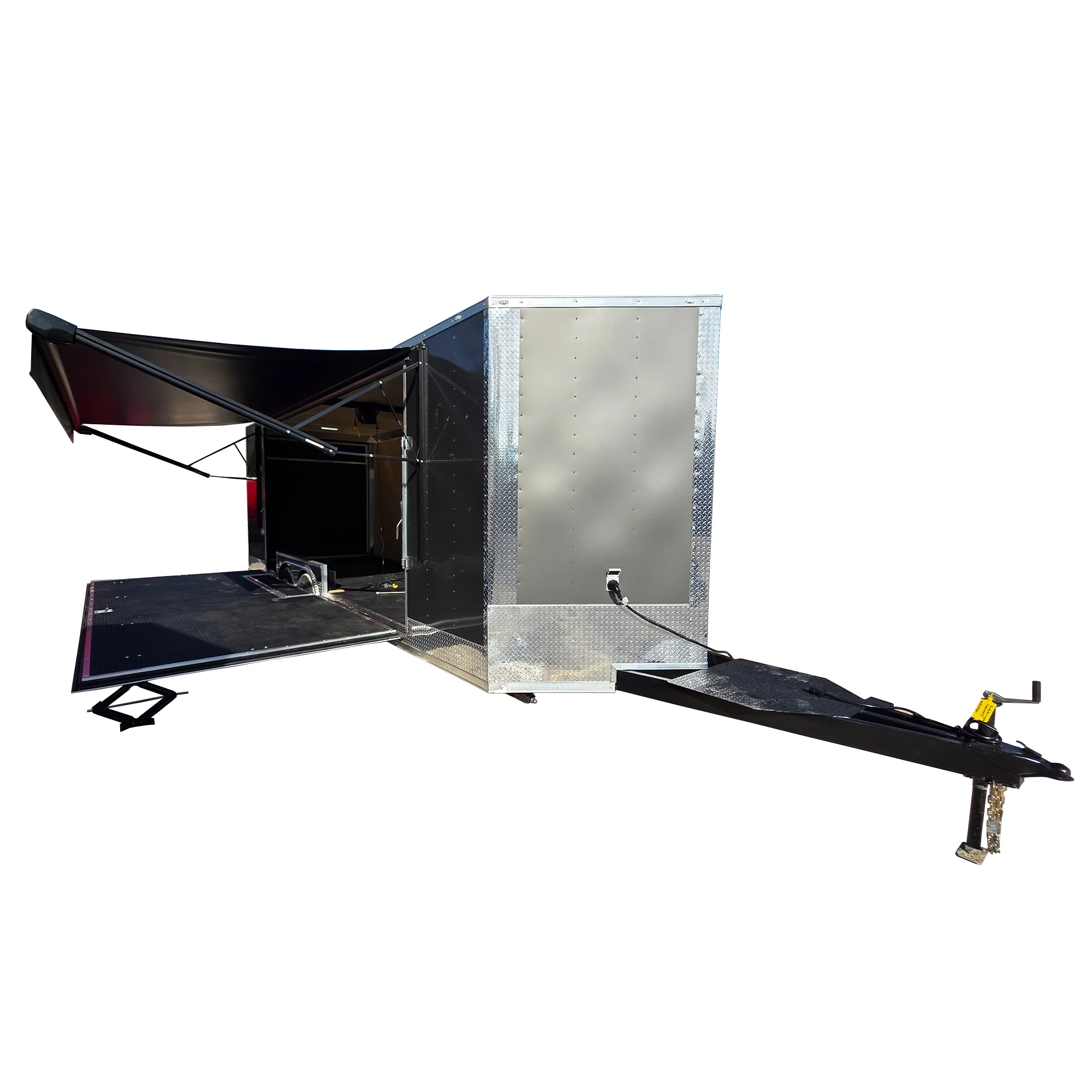653-8.5-x-24-charcoal-grey-custom-stage-trailer-1.webp 8.5' X 24' Charcoal Grey Custom Stage Trailer